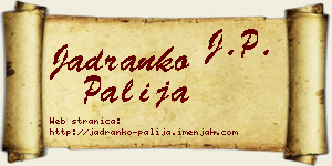 Jadranko Palija vizit kartica